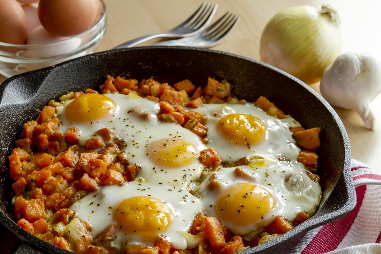 Sweet Potato Hash with Eggs