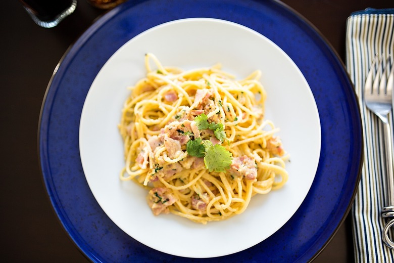 Bacon and Egg Pasta