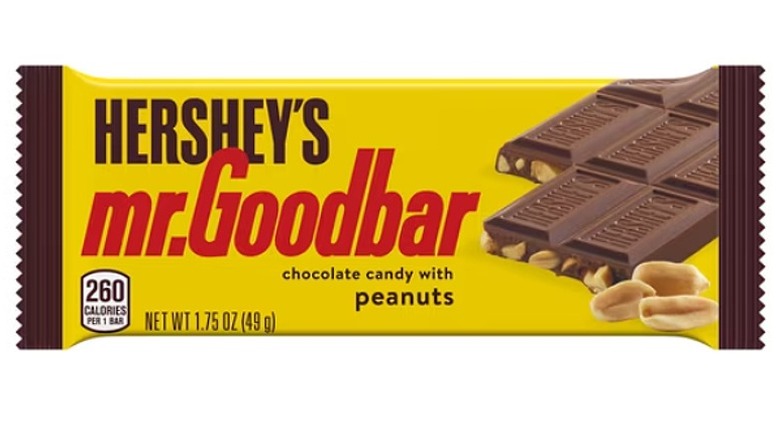 A Hershey's Mr. Goodbar Chocolate Bar