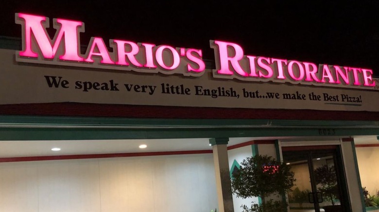 The exterior of Mario's Ristorante
