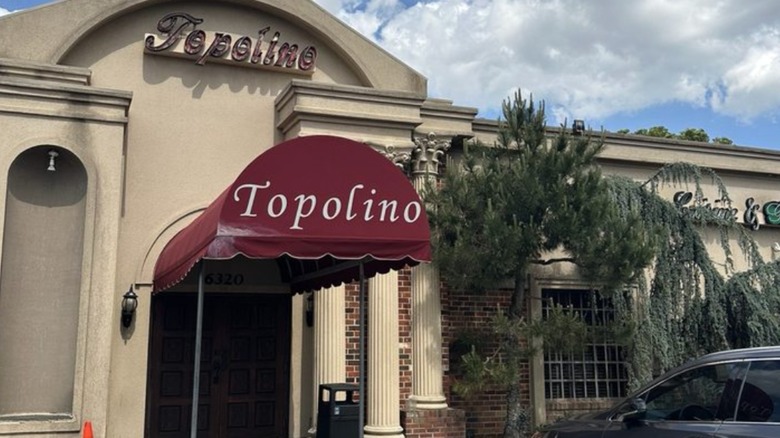 The exterior of Topolino restaurant