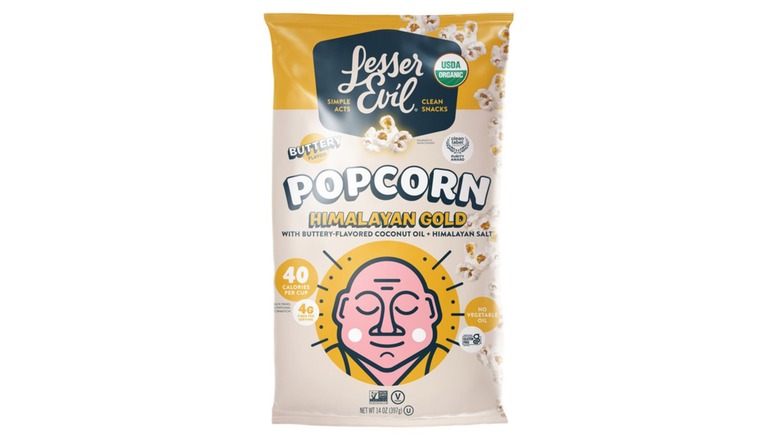 Bag of Lesser Evil Himalayan Gold Popcorn