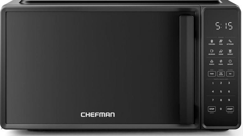 black Chefman microwave