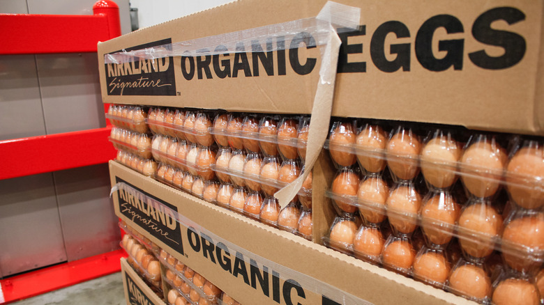 Organic eggs at Costco