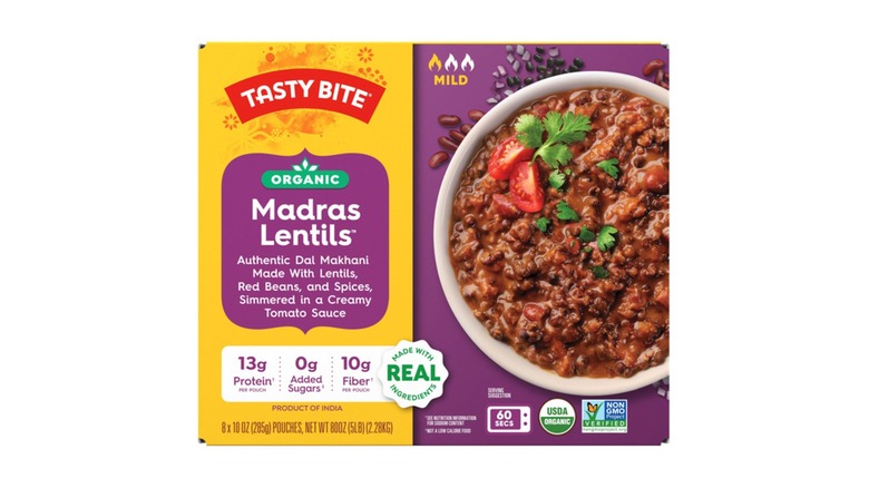 Box of Tasty Bite Organic Madras Lentils