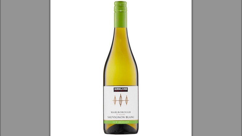 A bottle of Kirkland Signature Sauvignon Blanc