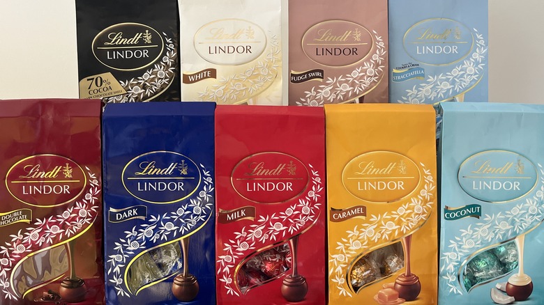 bags of Lindor Lindt truffles