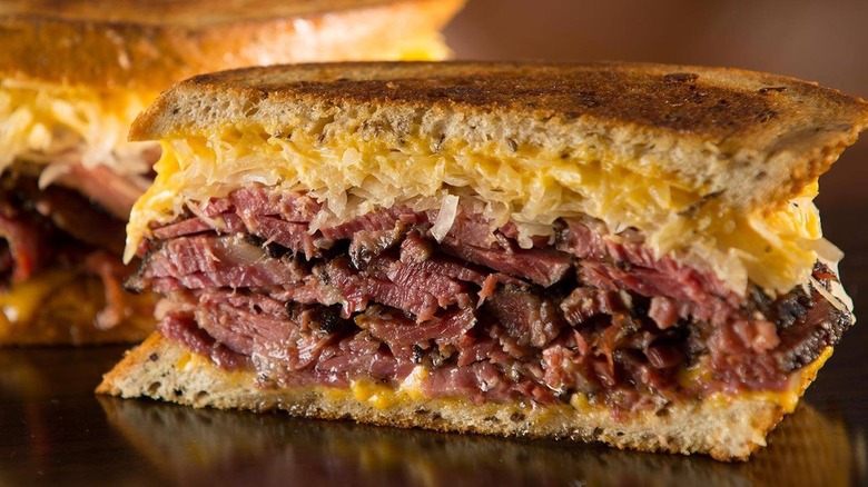 Closeup of Langer's Reuben