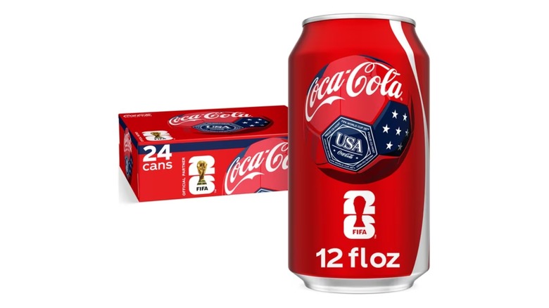 A case of 24 cans of Coca-Cola