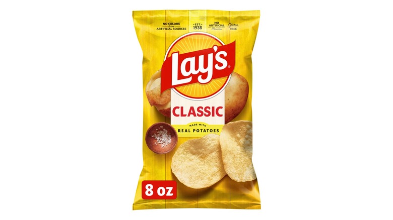 A bag of Lay's potato chips