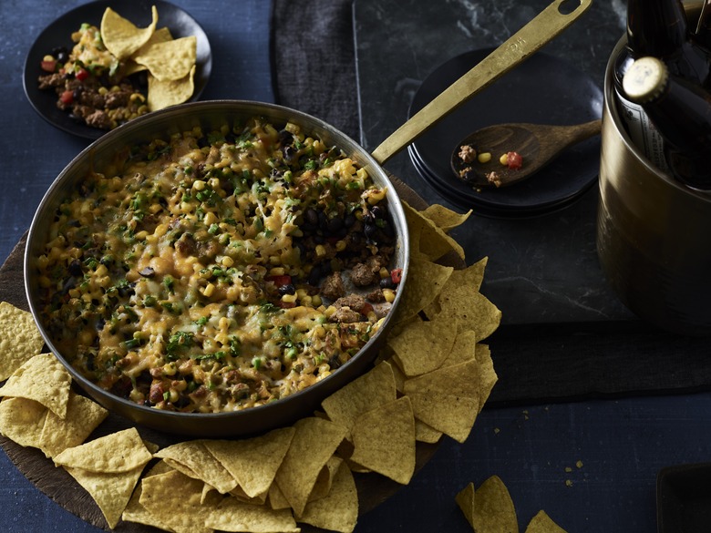 One-Skillet Beefy 7-Layer Dip