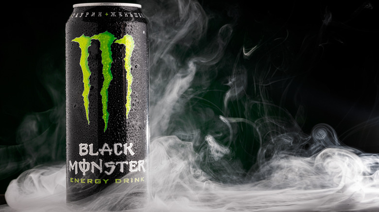 Monster can and smoke