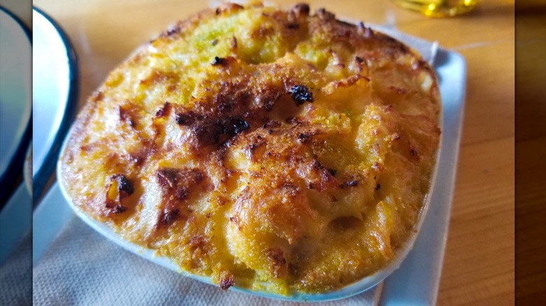 Close-up of Cochon Butcher mac and cheese