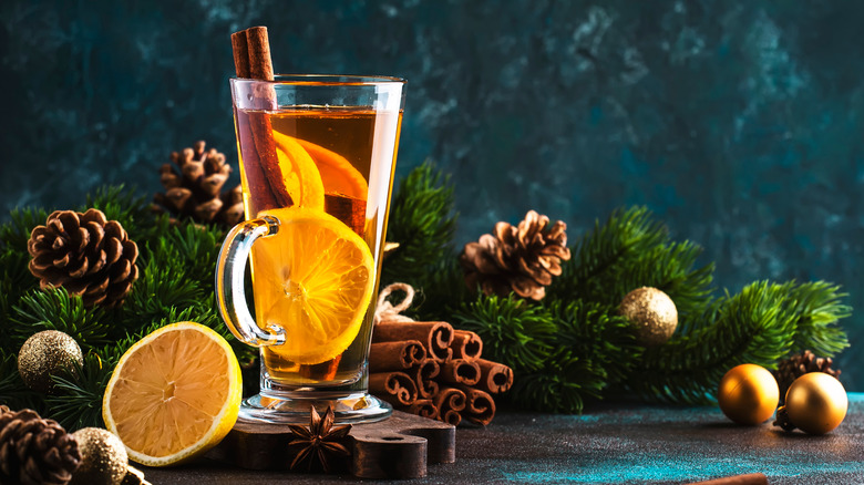 spice and citrus holiday drink