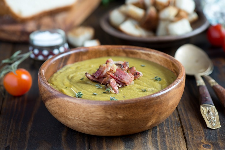 Smoky Pea Soup With Ham and Cream