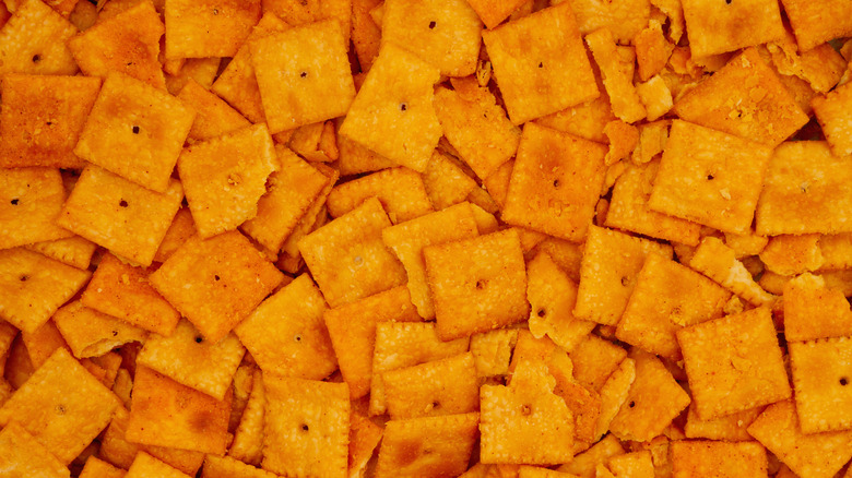 A pile of Cheez-Its