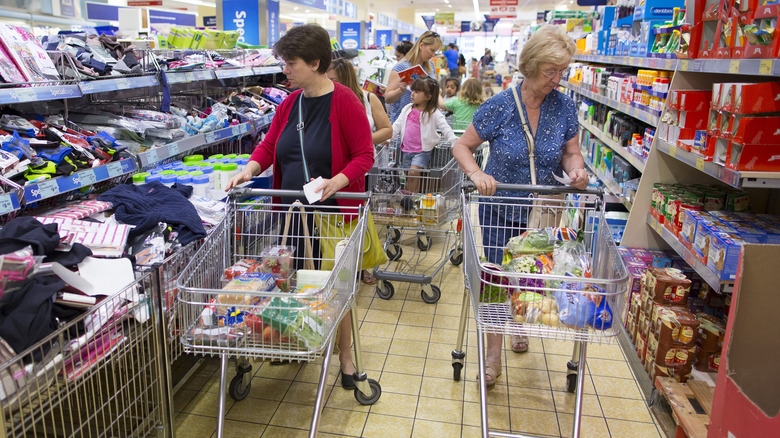 Aldi shoppers aisle of shame