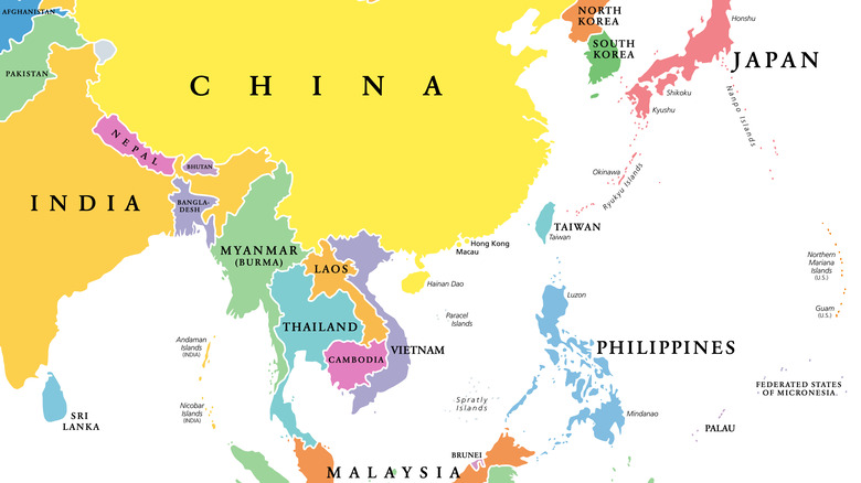 Map of Asia