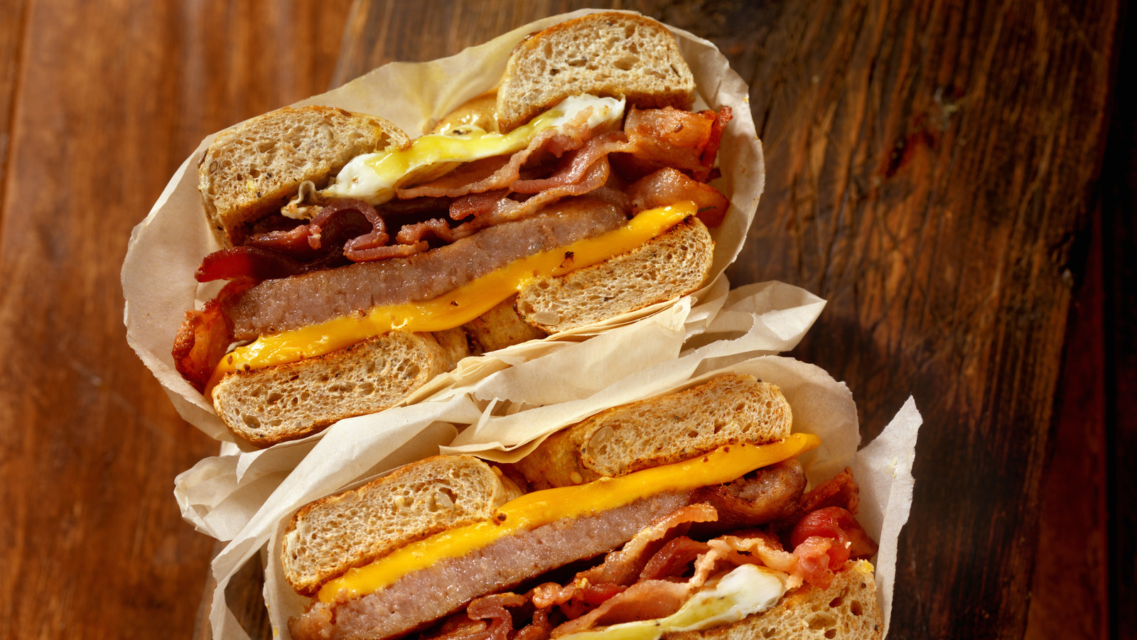 The Bagel Slicing Hack For A Hearty Layered Sandwich