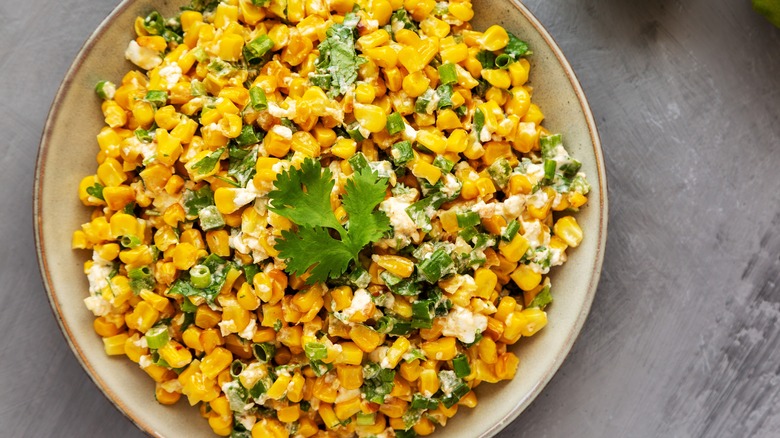 Mexican corn salad, Esquites