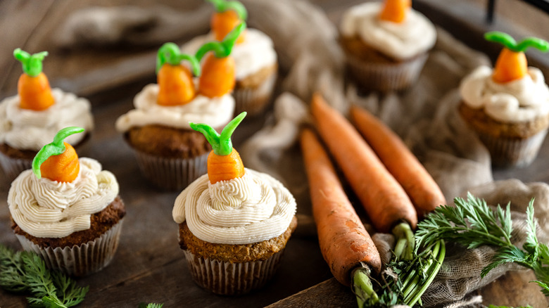 Carrot cake cupcake