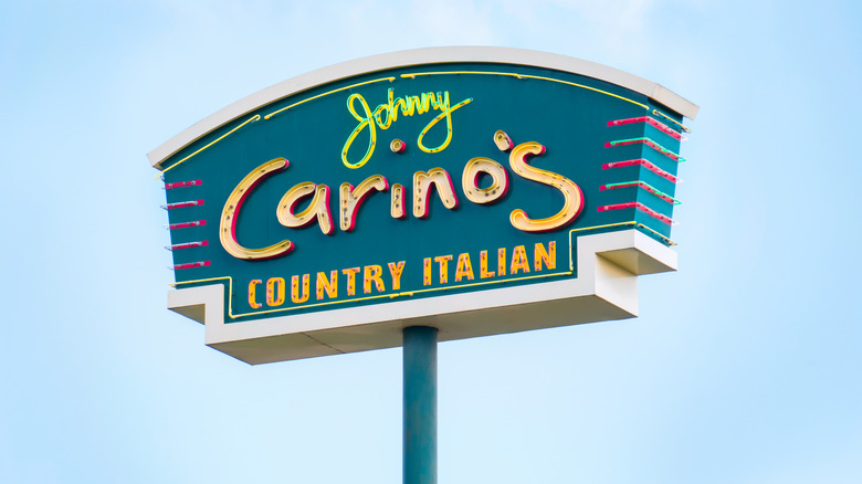 sign for johnny carino's