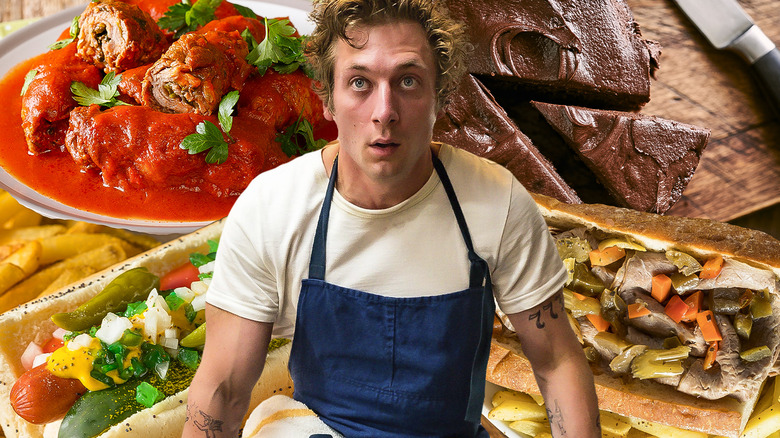 Jeremy Allen White over food