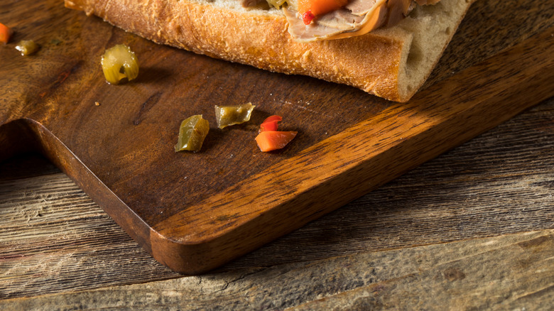 Italian beef sandwich