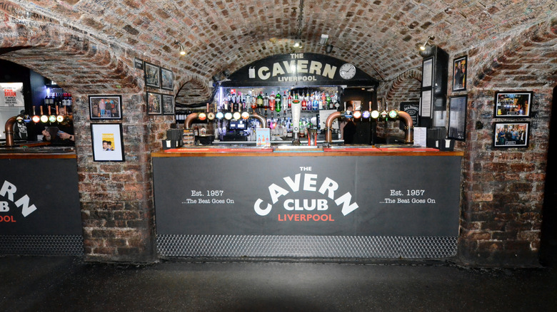 View of the bar inside Liverpool's Cavern Club