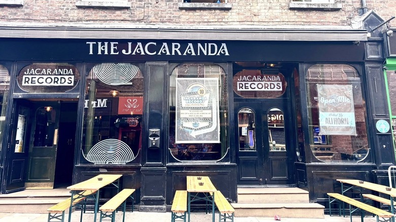 Street view of The Jacaranda bar in Liverpool