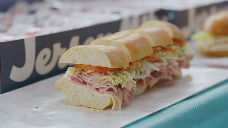 Jersey Mike's sub sandwich slices