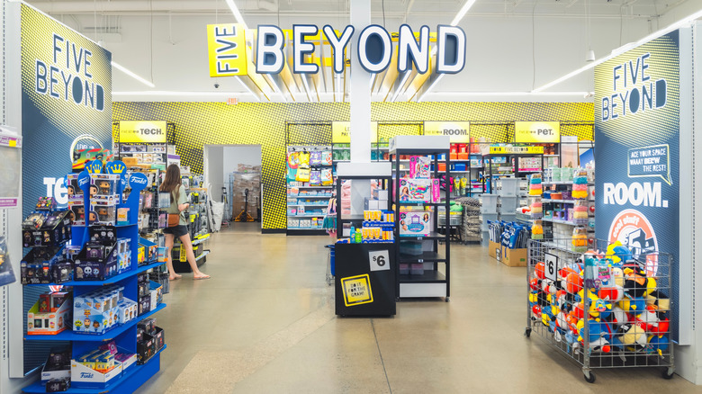 Five Below interior aisles