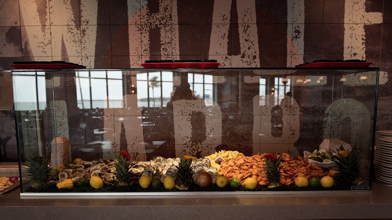 The storefront for Whale Harbor Seafood Buffet