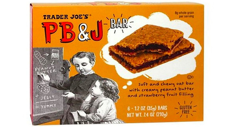 Trader Joe's PB&J bar box
