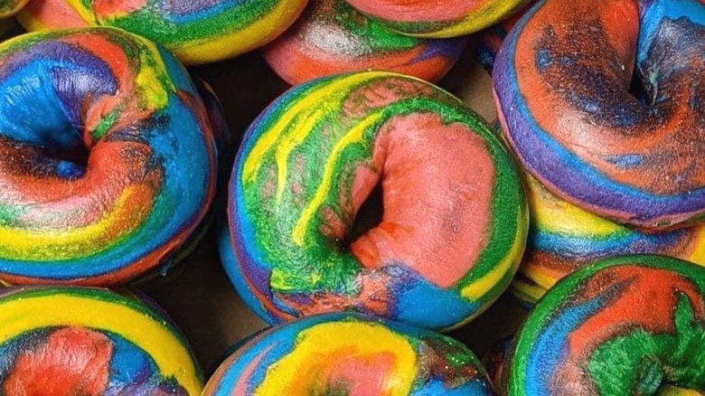 Tie dye Meshuggah Bagels