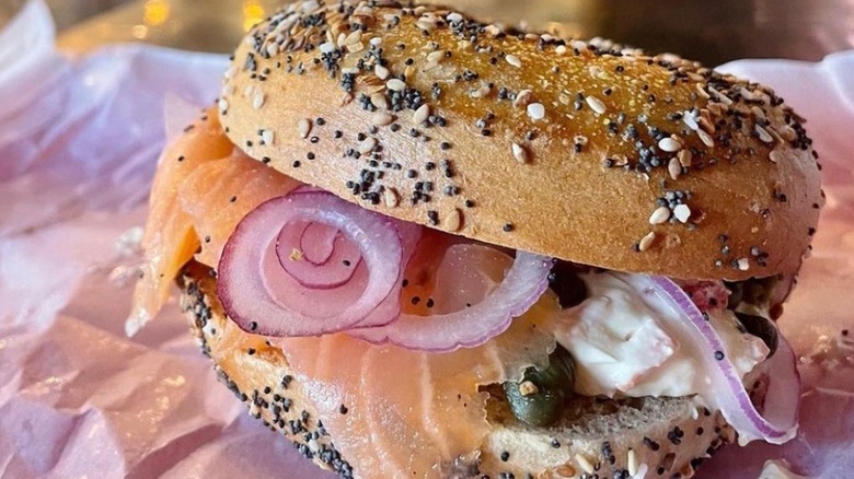Yorgo's Bageldashery sandwich