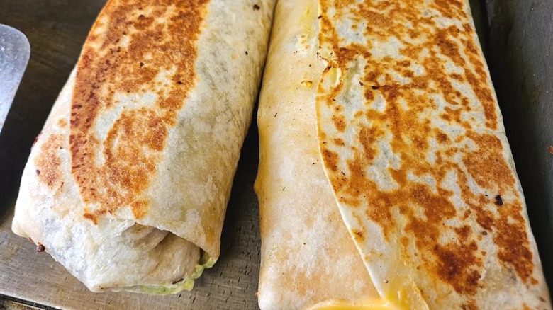 Two burritos from Morritas Taqueria