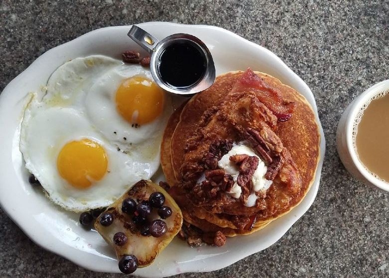 North Carolina: Shoo Mercy Sweet Potato Pancakes, Tupelo Honey (Asheville) 