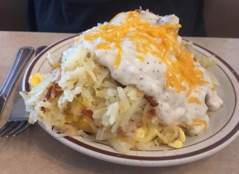 Wisconsin: Country Style Stuffed Hash Browns, The Pancake Place (Green Bay) 
