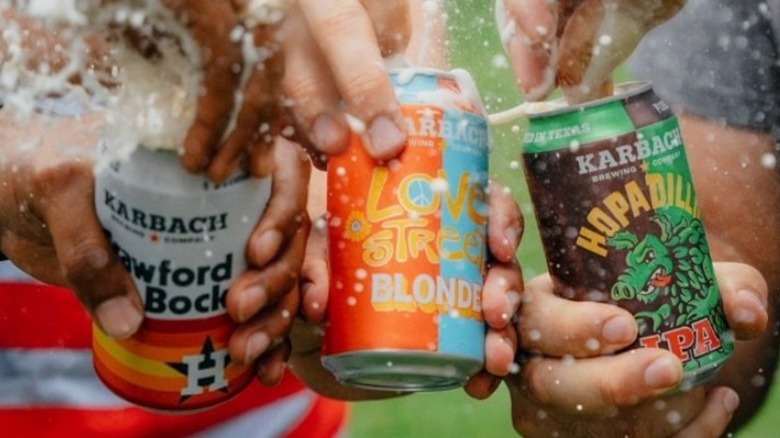 Karback Brewing beer cans opening