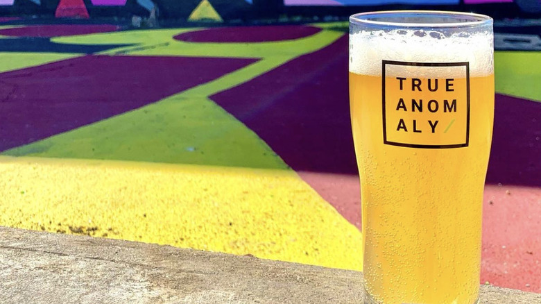 True Anomaly beer glass