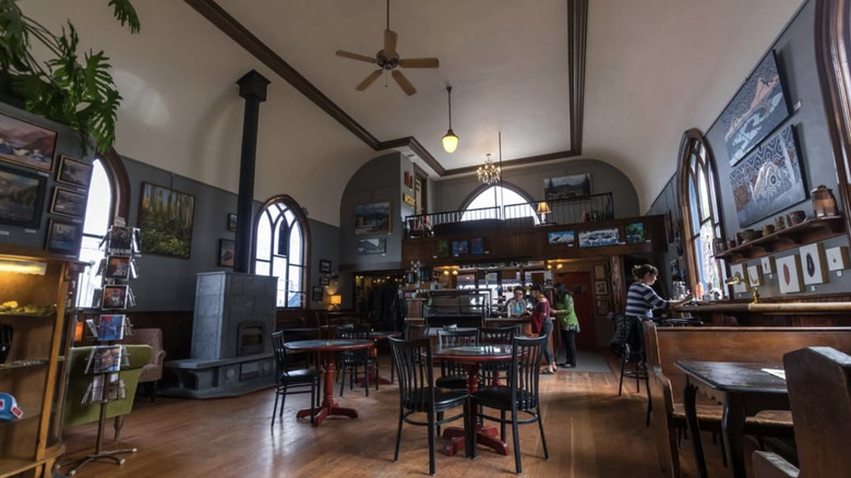Resurrect coffee house dining area