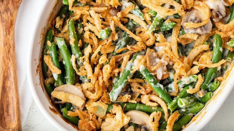 Deluxe Mushroom Green Bean Casserole