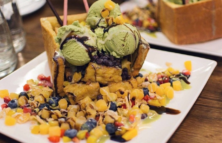 Most Outrageous Restaurant Dish: Cube Toast, Double Chin (Boston)