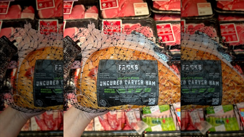 Frick's uncured carver ham at Trader Joe's