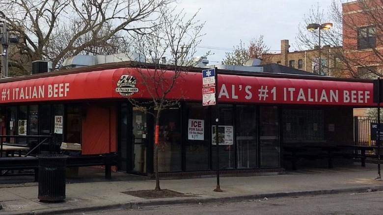 The Taylor Street restaurant exterior of Al's #1 Italian Beef