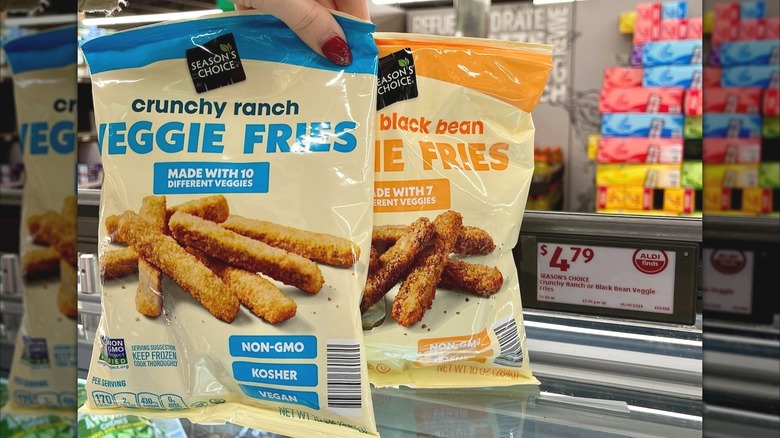 Bags of crunchy ranch and black bean Season's Choice veggie fries