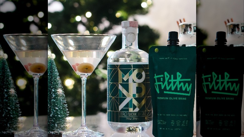 bottle of Monday and martini