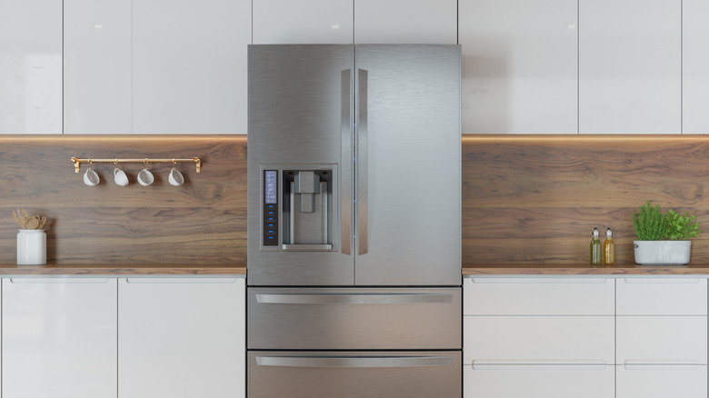 New refrigerator in kitchen