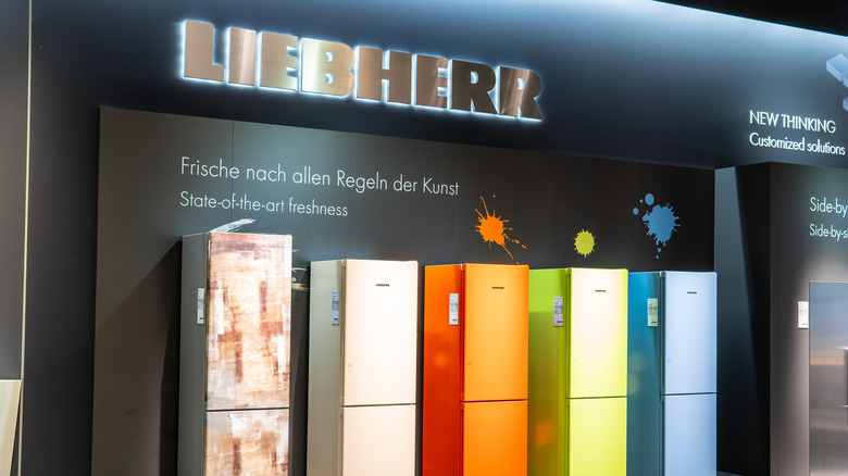Liebherr refrigerator display